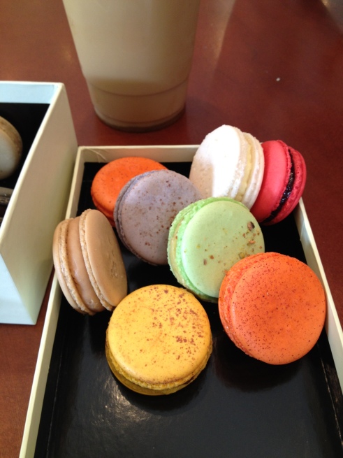 Macaron Bee offers your standard flavors, and some more exotic ones.