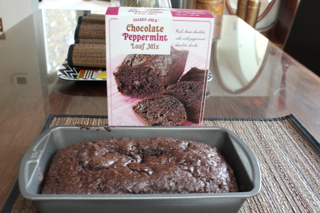 This chocolate-peppermint loaf certainly doesn't taste like it came out of a box.
